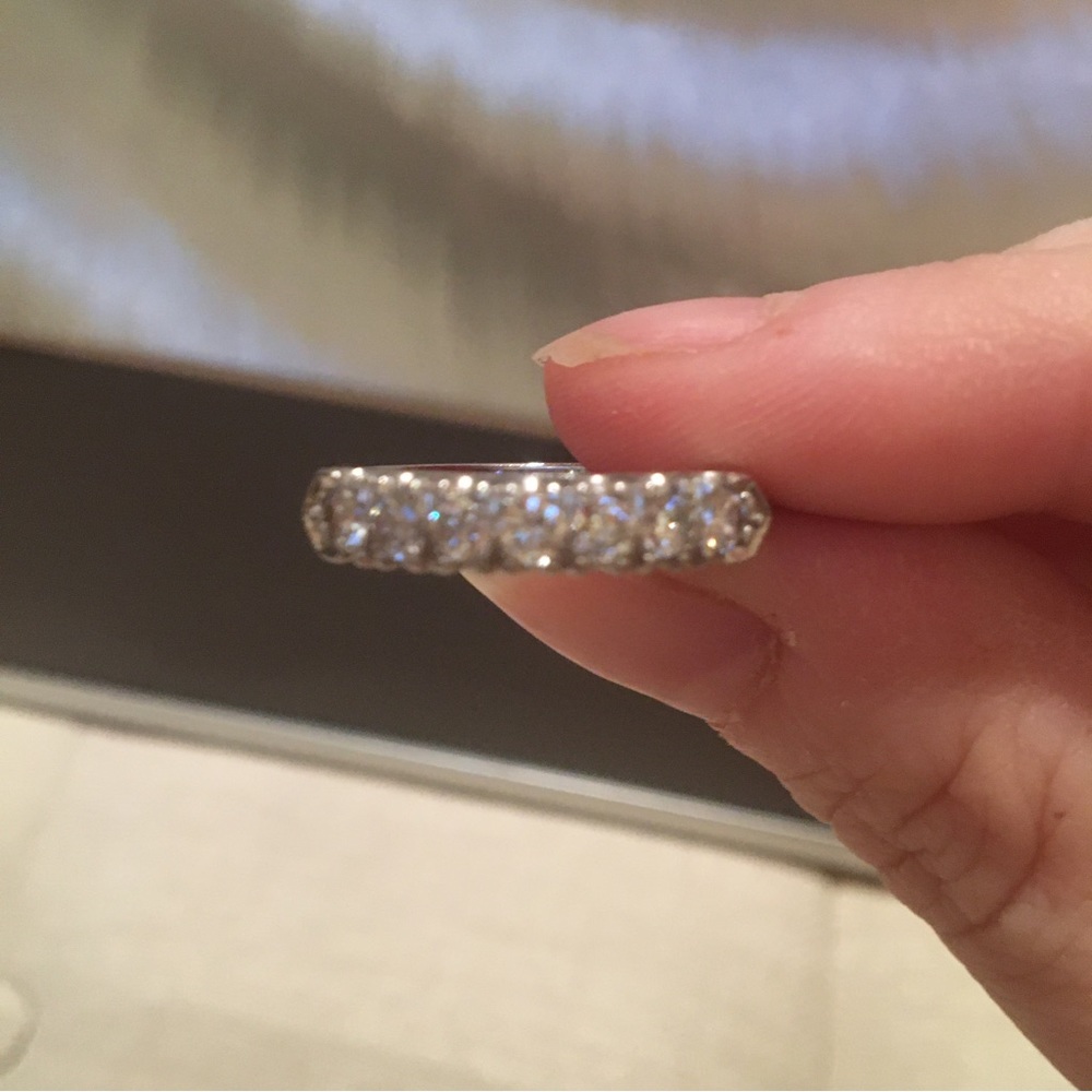 Vintage platinum diamond ring